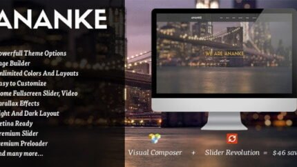Ananke - One Page Parallax WordPress Theme Latest