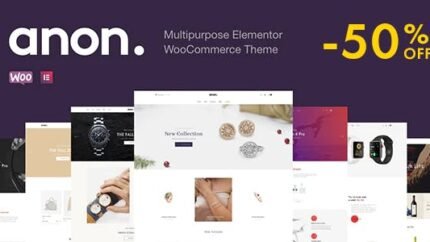 Anon Elementor WooCommerce Theme
