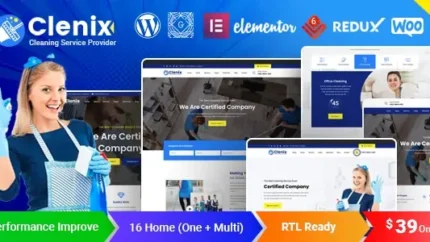 Clenix Cleaning Services Theme