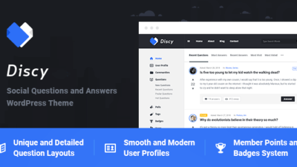 Discy Social Questions and Answers Theme Latest