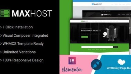 MaxHost Web Hosting, WHMCS and Corporate Business WordPress Theme Latest