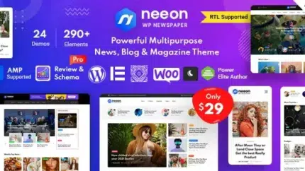 Neeon WordPress News Magazine Theme Latest