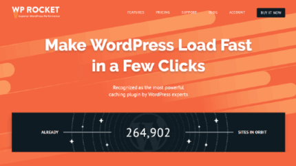 WPRocket Make WordPress Load Fast