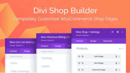 Divi Shop Builder For WooCommerce