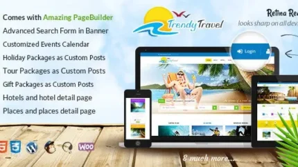 Trendy Travel Tourism Agency Theme