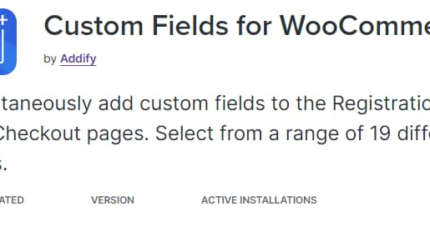 Custom Fields for WooCommerce Latest